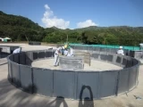 Armado de 4 tanques en fibra de vidrio en la vereda La Vega, que potabilizará 400 litros por segundo con los cuales se surtirá agua potable a la ciudad de Yopal, Casanare.